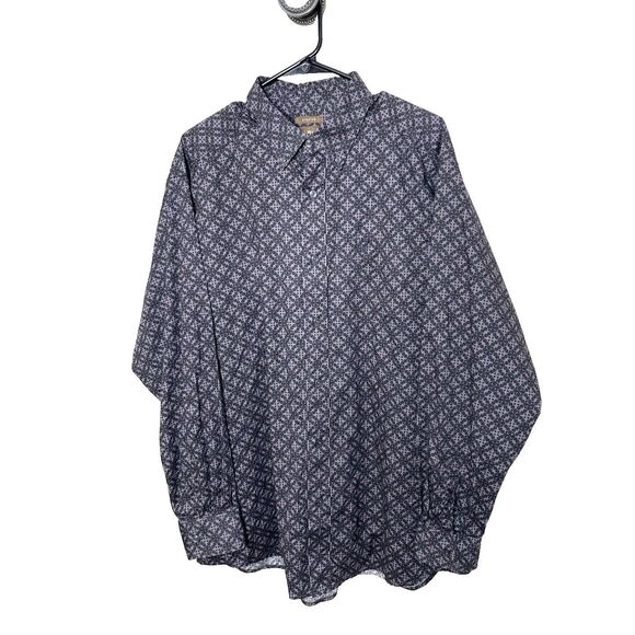 Ariat Men's XL Pattern Shirt Button Western Stretch Long Sleeve Rodeo Cotton - Picture 1 of 9